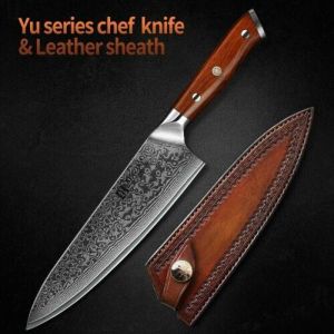 XINZUO 8.5 Inch Chef Knives 67 Layer Damascus , Rosewood Handle, Stainless Steel