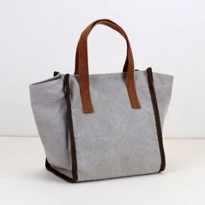 Women Bag Originally Created Canvas Wing Bag Simple Panelled Small Handbag 22 cm
