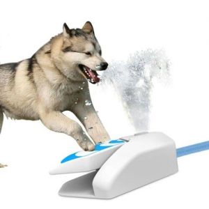 Silan Online Shop חיות מחמד Pet Outdoor Water Fountain Dog Step Spray Foot Pedal Automatic Dispenser