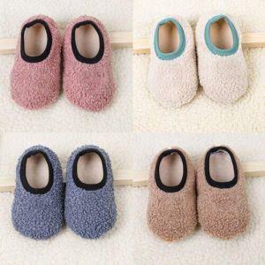 Shoes For Baby Boys Girl Slippers Infant Toddler Plush Warm Sole Flat Warm