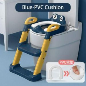 Silan Online Shop מוצרים לתינוק,צעצועי ילדים Folding Baby Potty Training Seat Backrest  Adjustable Step Stool Ladder Safe.